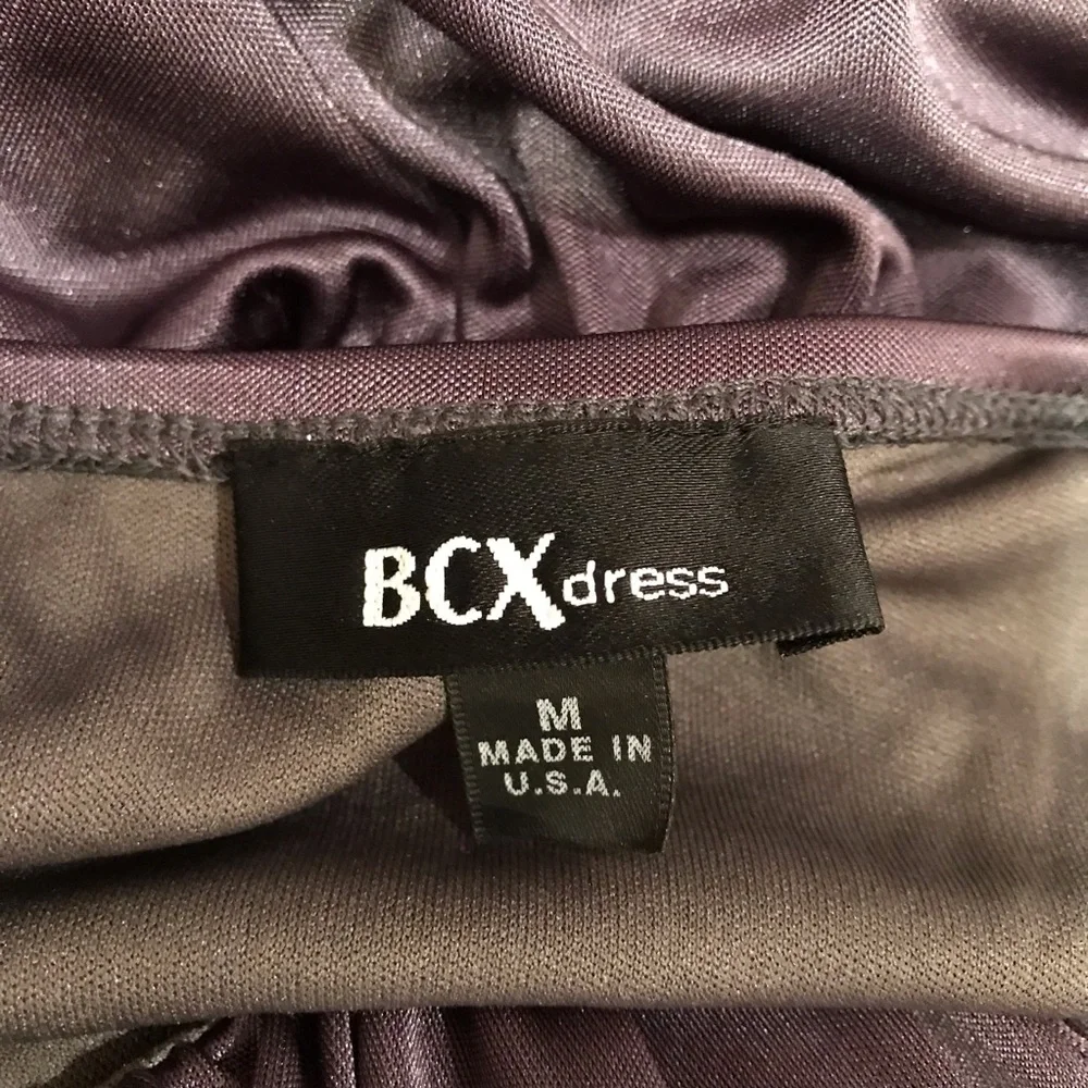 BCX Formal Mini Dress Size M Dark Grey Sleeveless Balloon Hemline - Picture 14 of 14